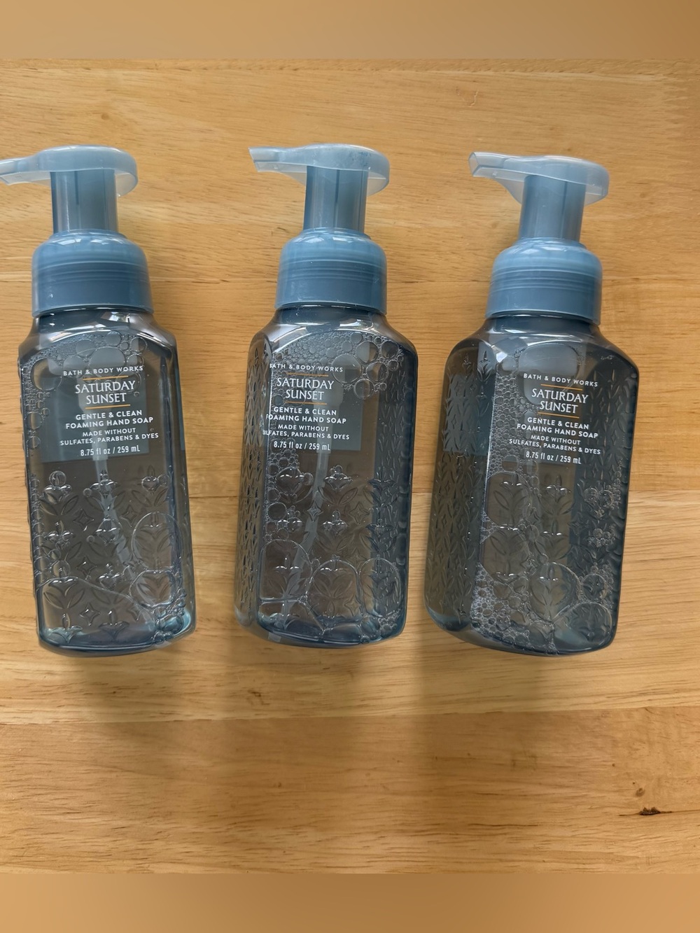 Bath & Body Works Saturday Sunset (Musk) Foaming Hand Soap w/Essential oils x3